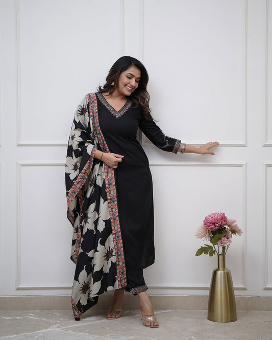 Mridula - A soft velvet-inspired kurti for evening wear