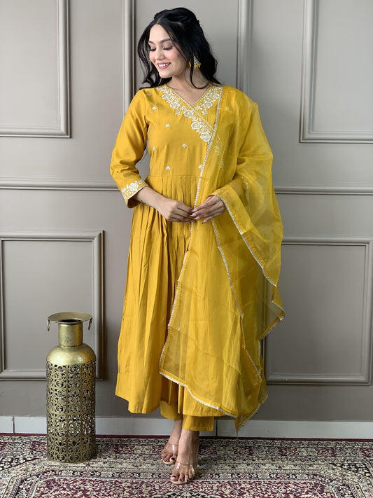 Sanviti - A modern kurti with global flair (Yellow)