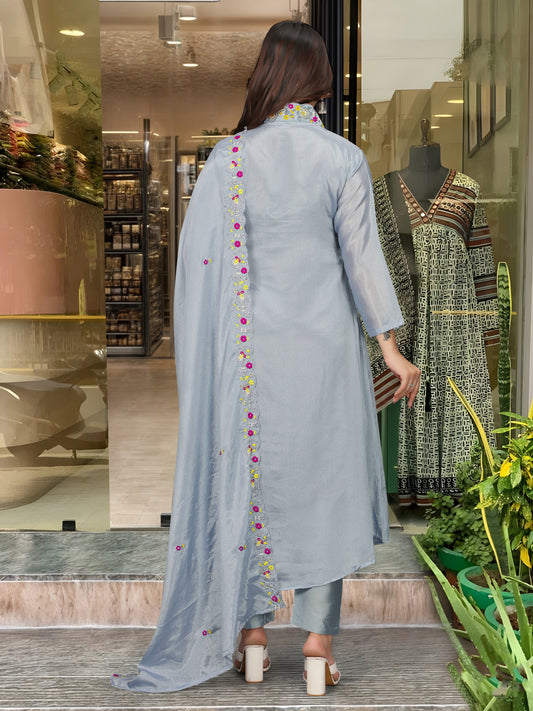 Prisha - A soft and subtle kurti for everyday elegance (Grey)