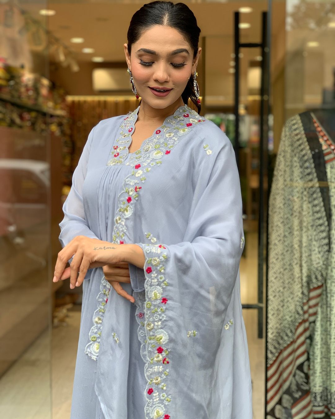 Prisha - A soft and subtle kurti for everyday elegance (Grey)