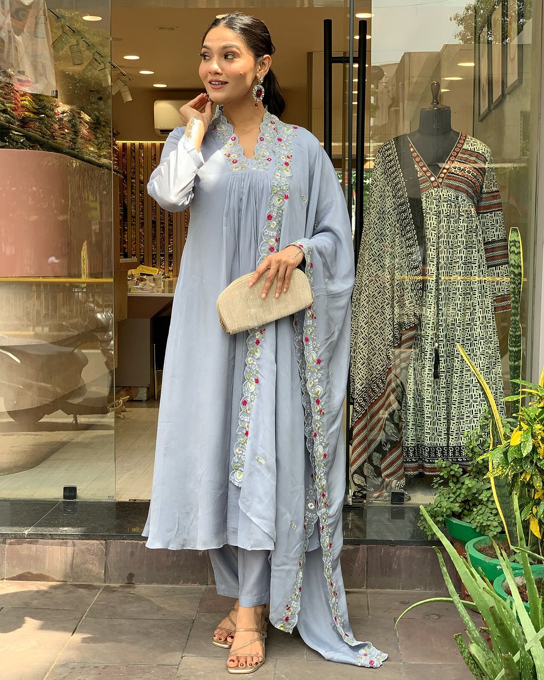 Prisha - A soft and subtle kurti for everyday elegance (Grey)