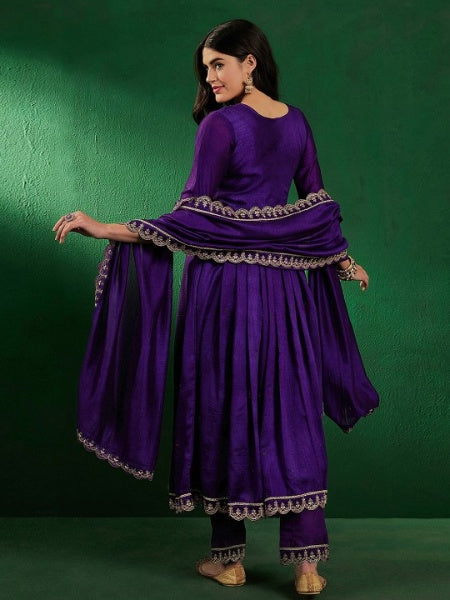 Ritambhara - A glowing design made for everyday wear (Purple)