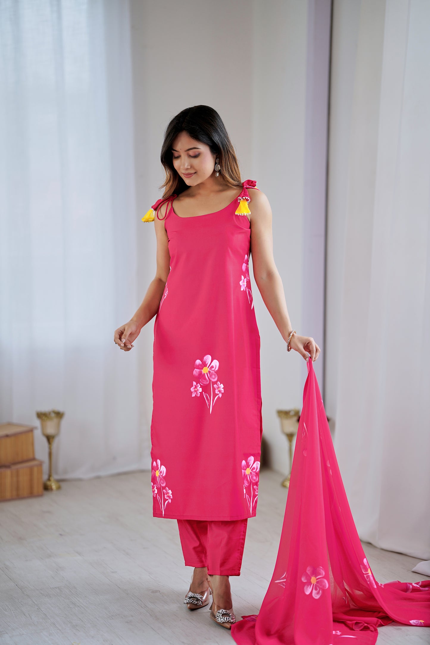 Sharini - A graceful design lit with artistic patterns (PINK)