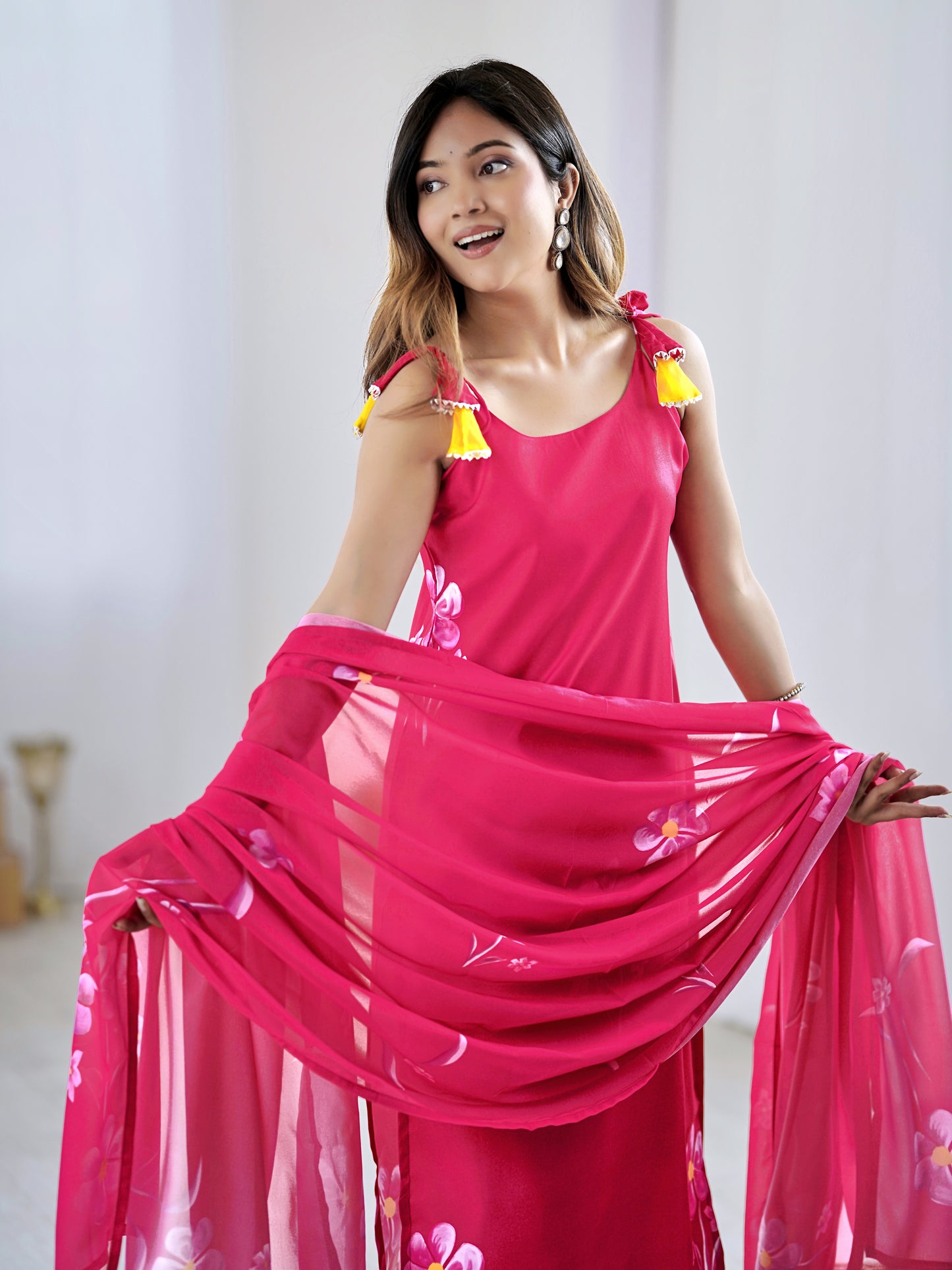 Sharini - A graceful design lit with artistic patterns (PINK)