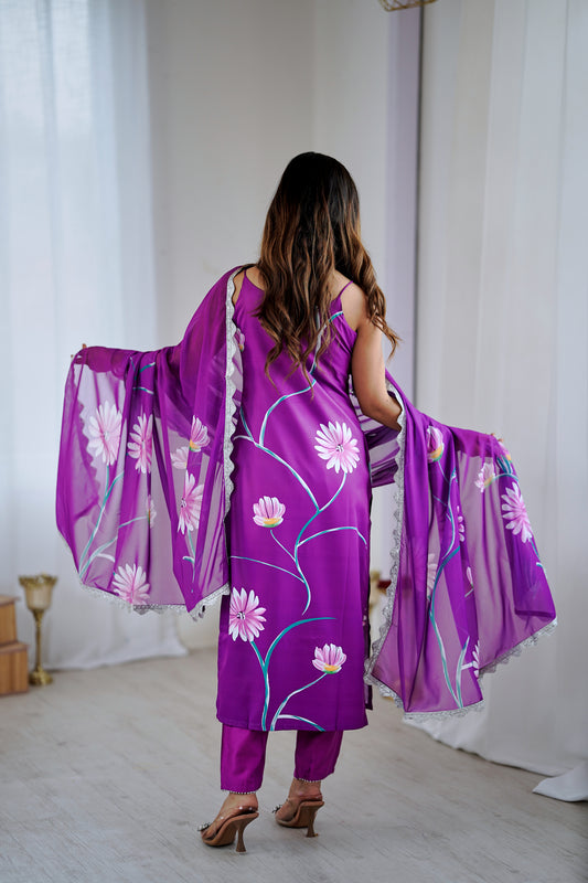 Sharini - A graceful design lit with artistic patterns (Blue)