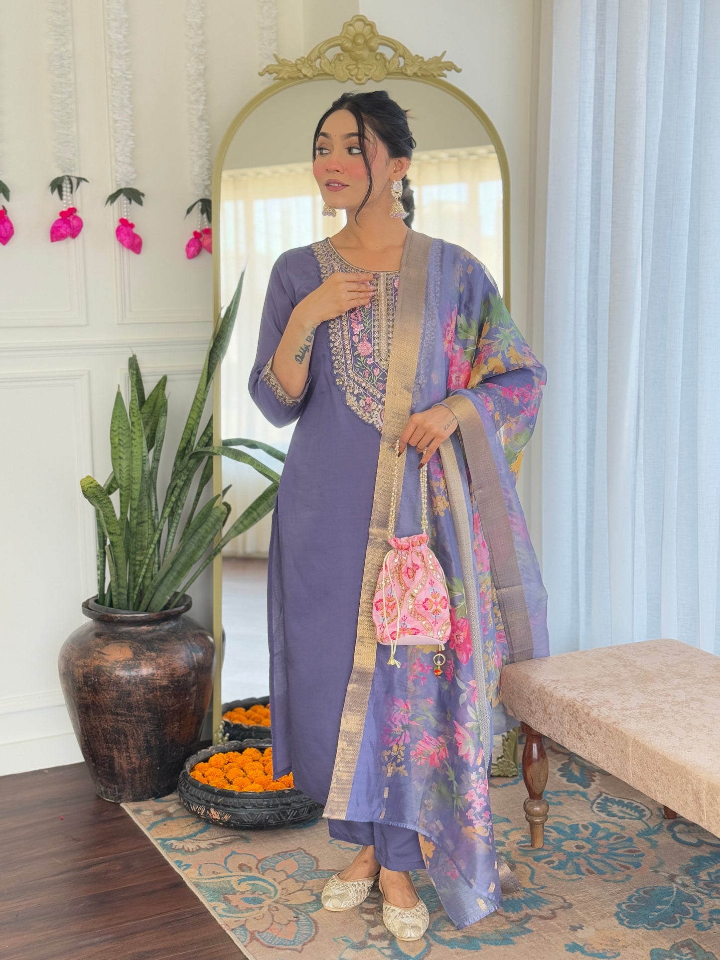 Vedhika - A royal touch with  - A modern silhouette