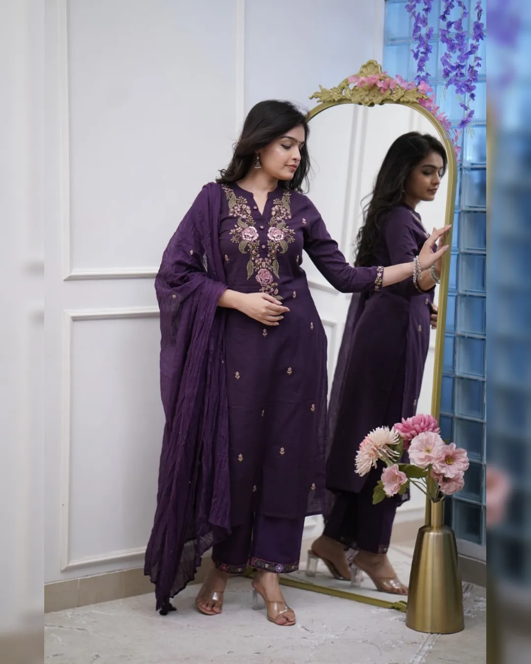 Ojalika - A kurti that embodies womanly strength (Purple)