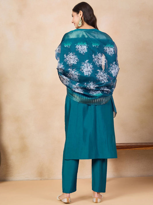 Vedhanshi - A classic kurti crafted with devotion (Blue)