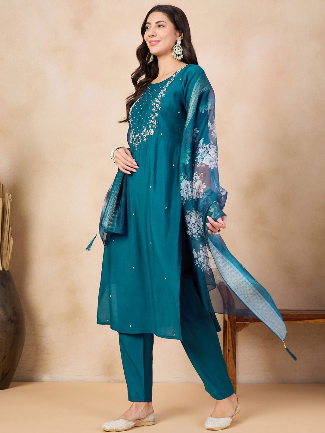 Vedhanshi - A classic kurti crafted with devotion (Blue)