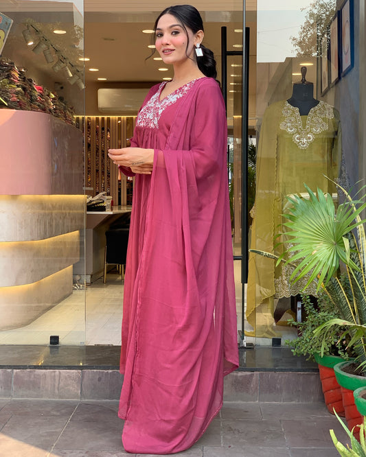 Keya - A light and breezy kurti perfect for summer days (Red)