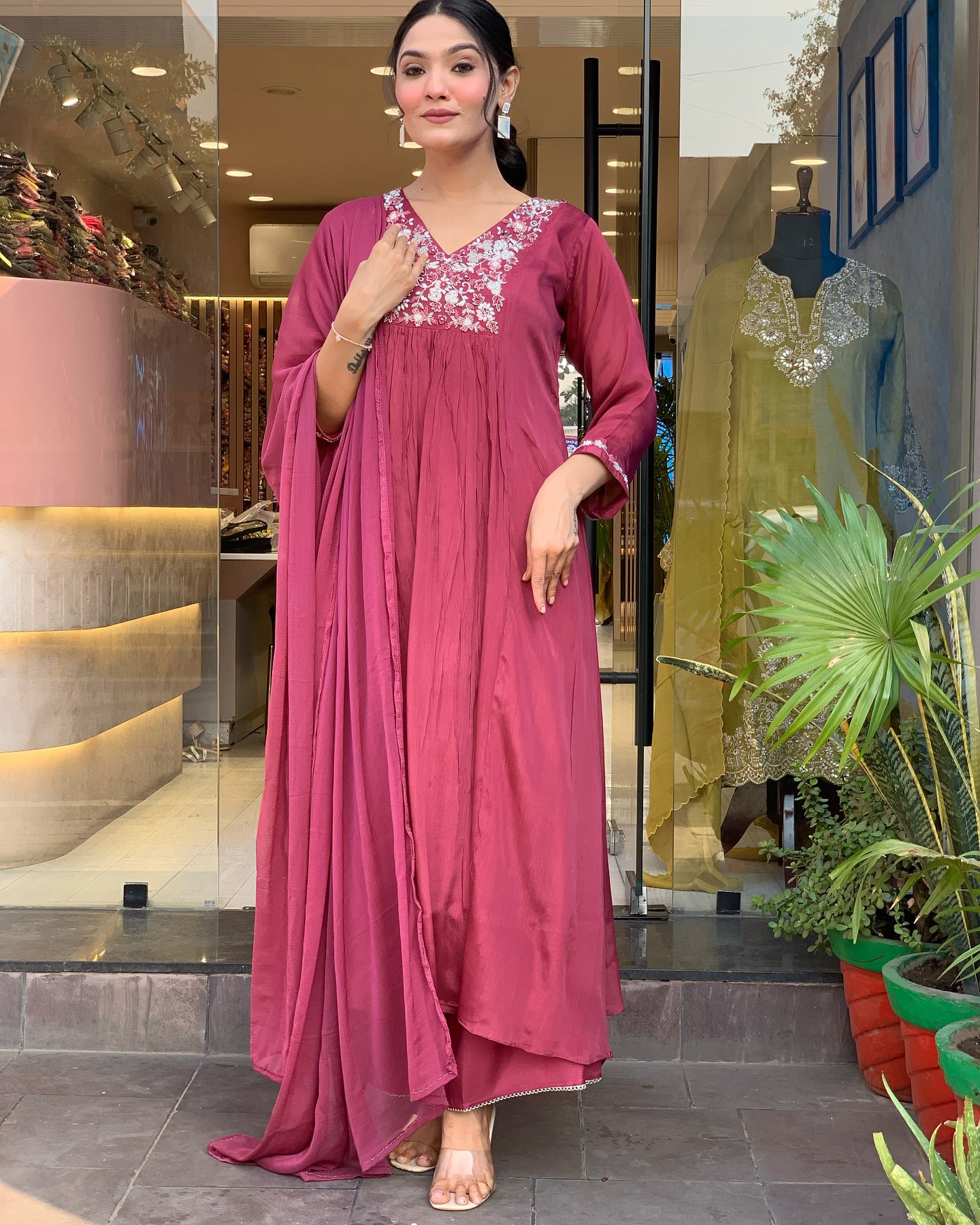 Keya - A light and breezy kurti perfect for summer days (Red)