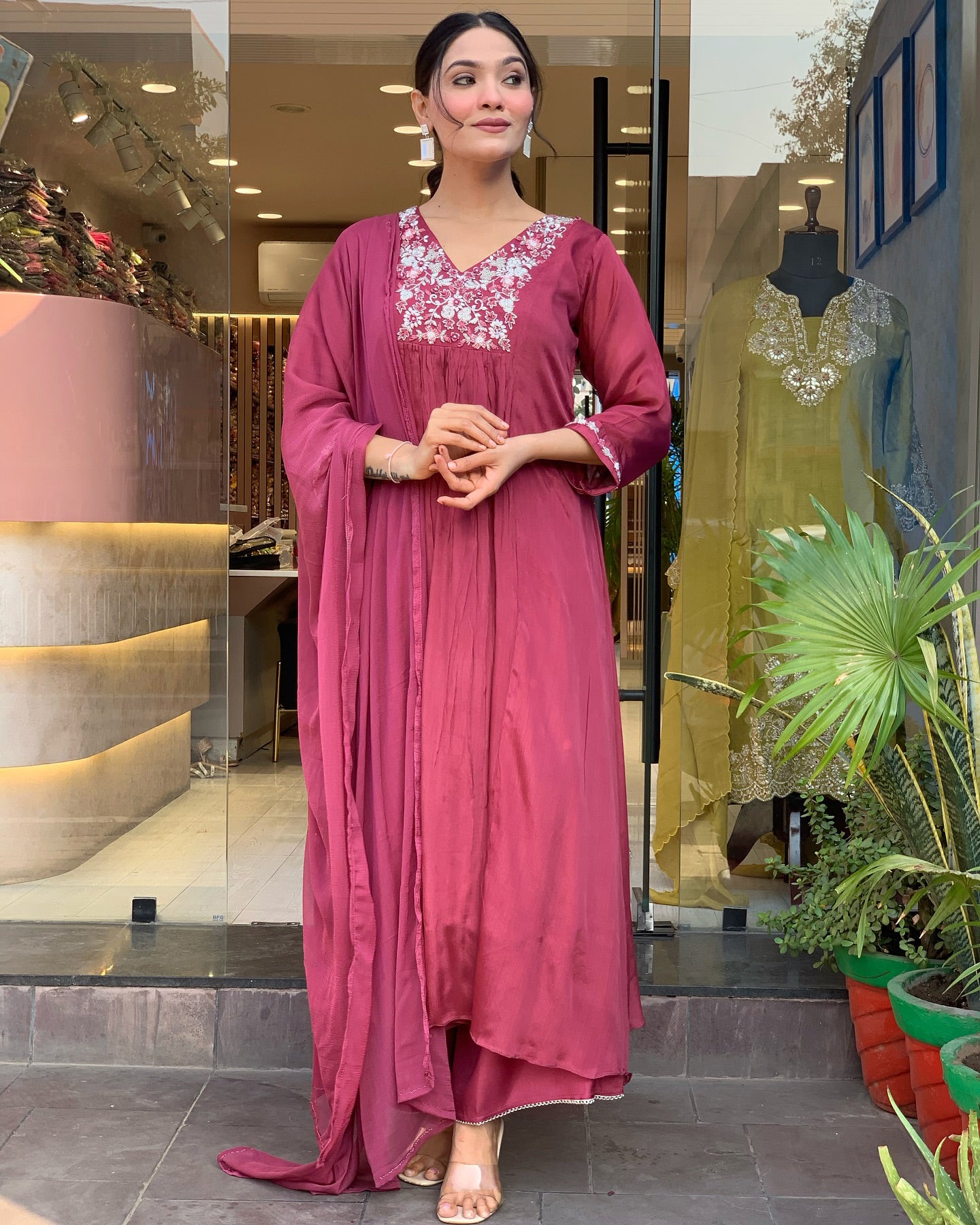 Keya - A light and breezy kurti perfect for summer days (Red)