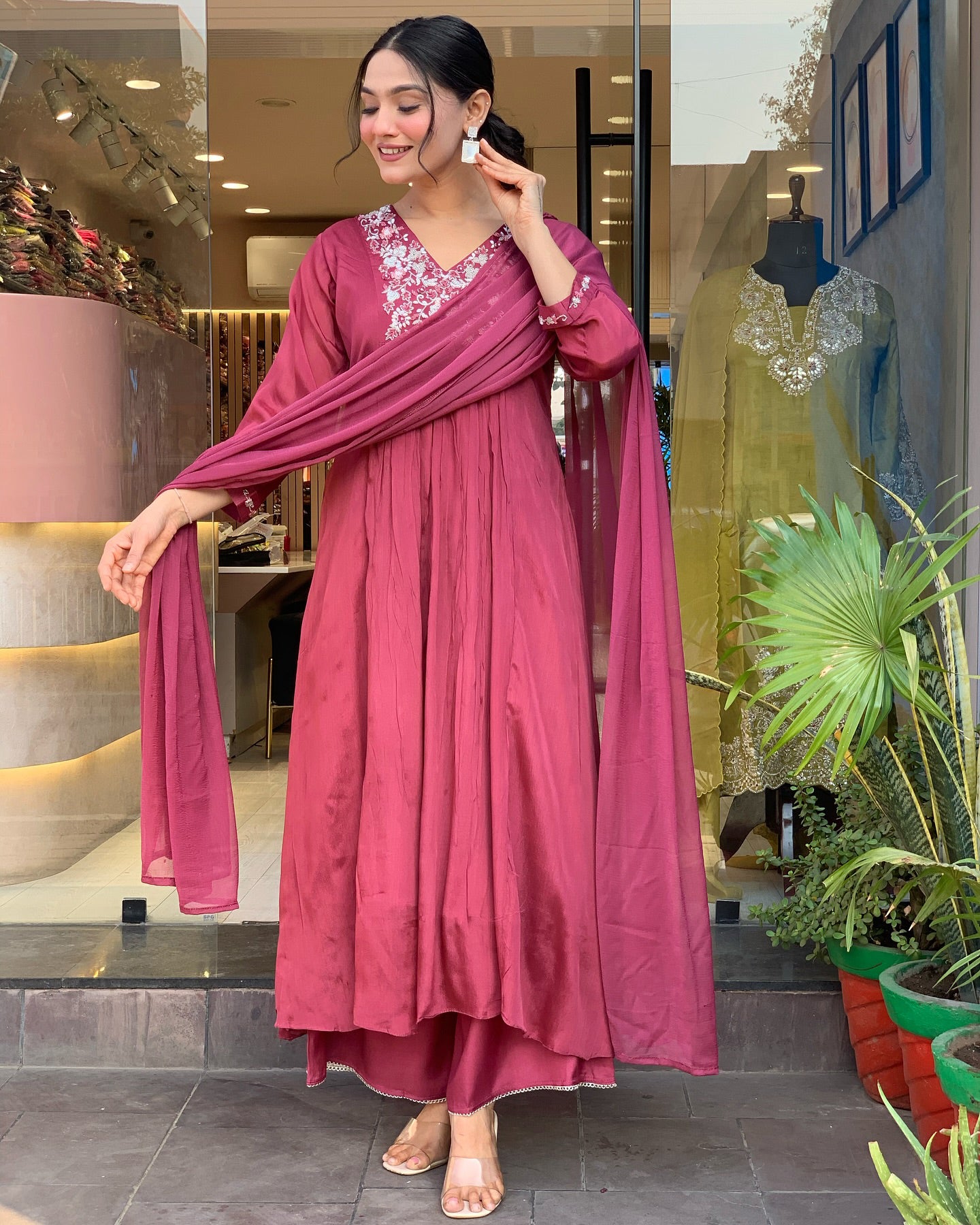 Keya - A light and breezy kurti perfect for summer days (Red)