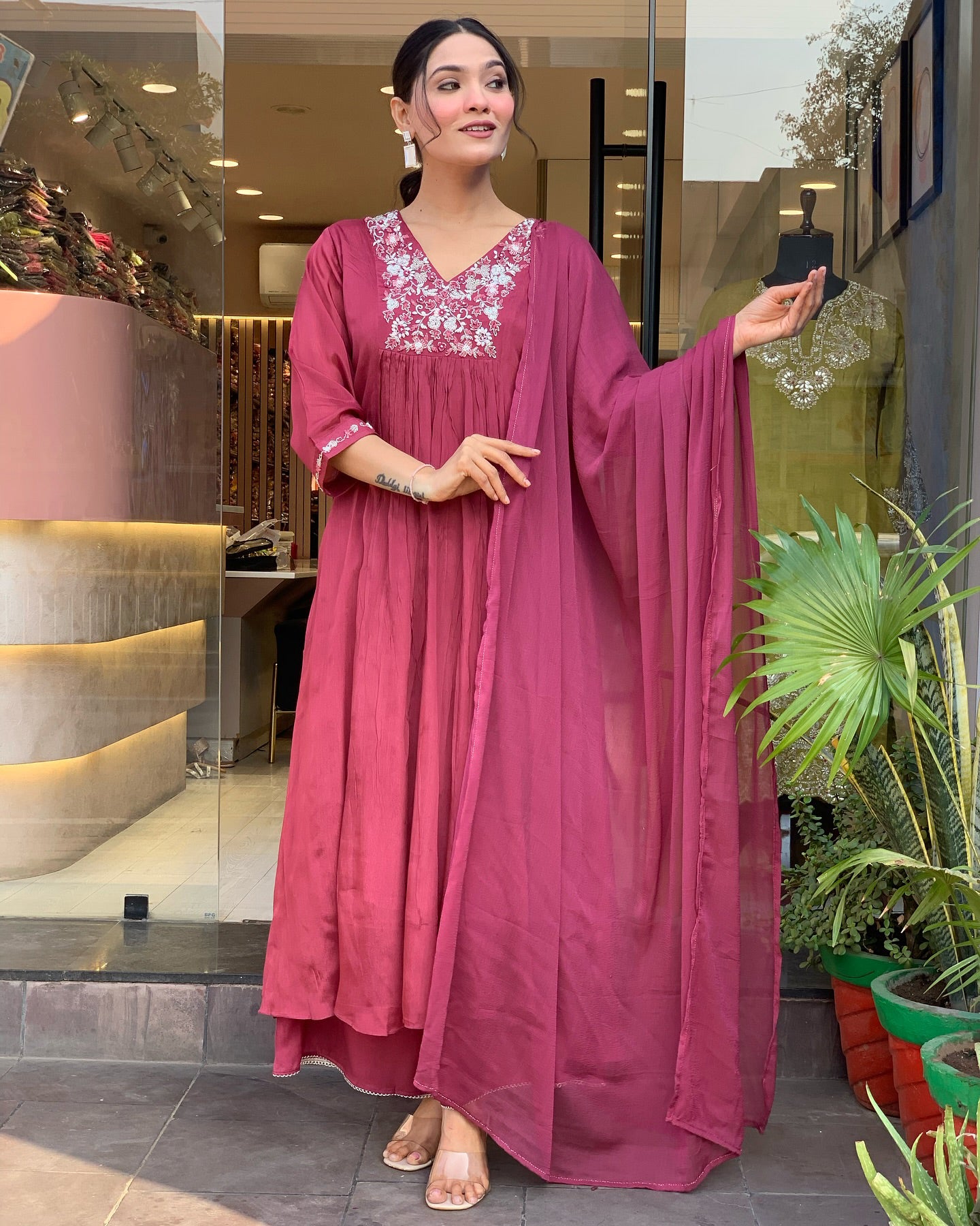 Keya - A light and breezy kurti perfect for summer days (Red)
