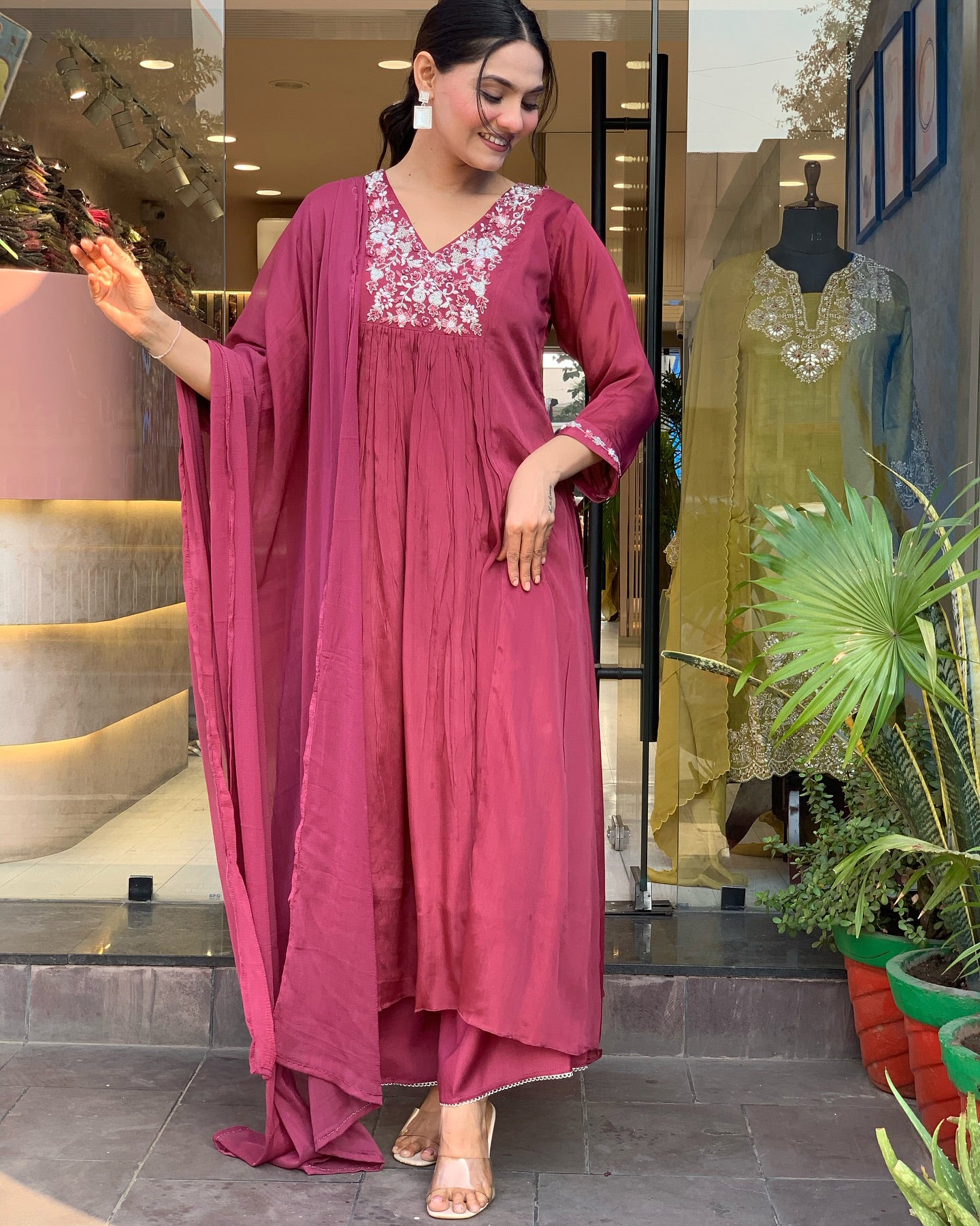 Keya - A light and breezy kurti perfect for summer days (Red)