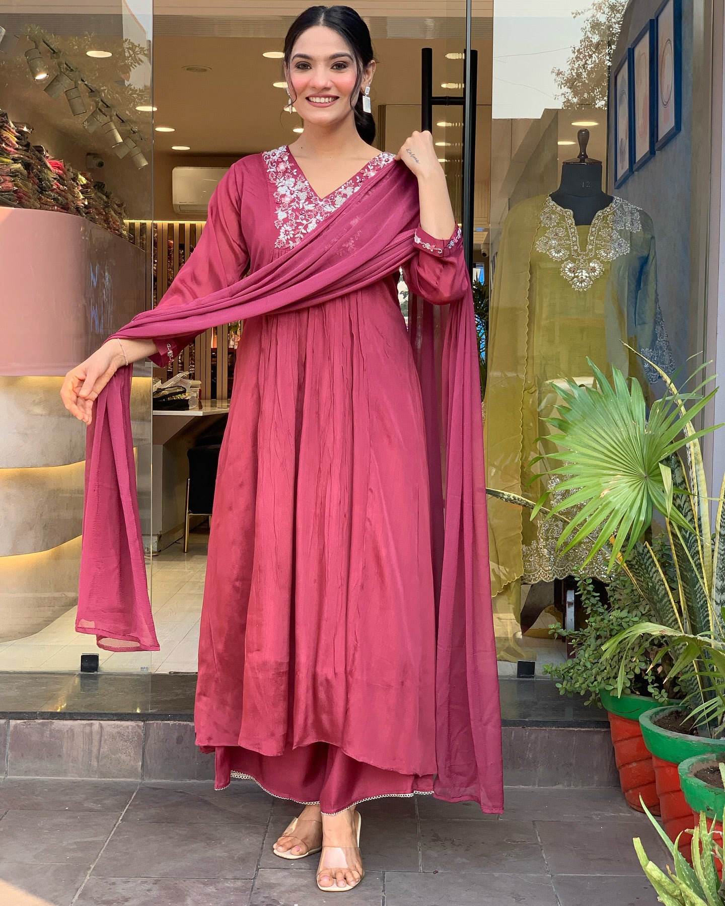 Keya - A light and breezy kurti perfect for summer days (Red)