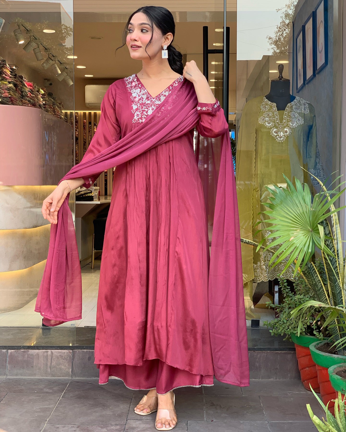 Keya - A light and breezy kurti perfect for summer days (Red)