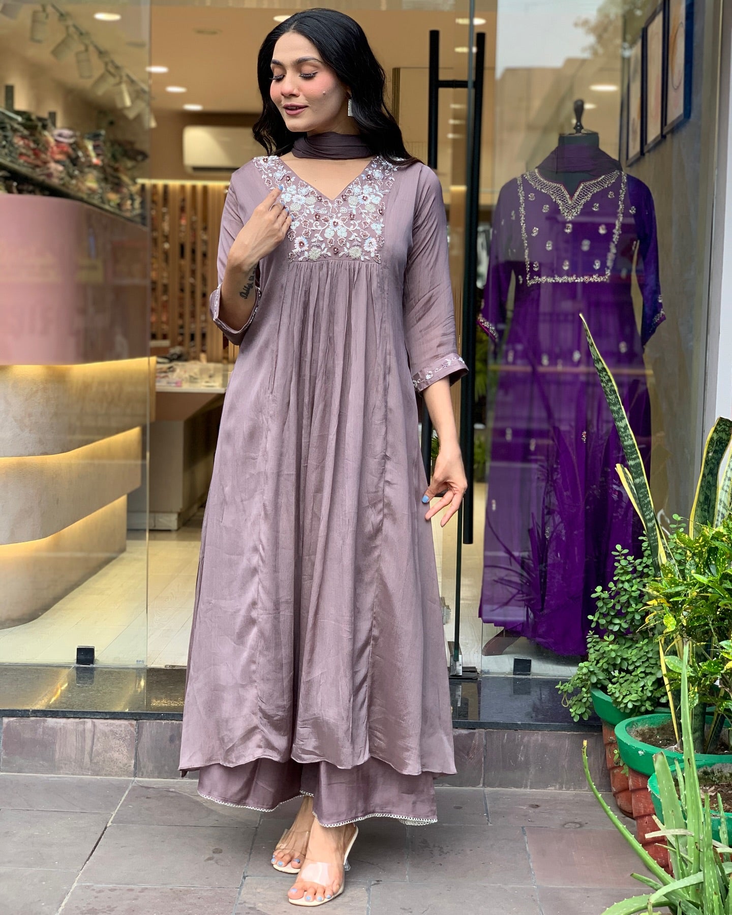 Keya - A light and breezy kurti perfect for summer days (Onion)