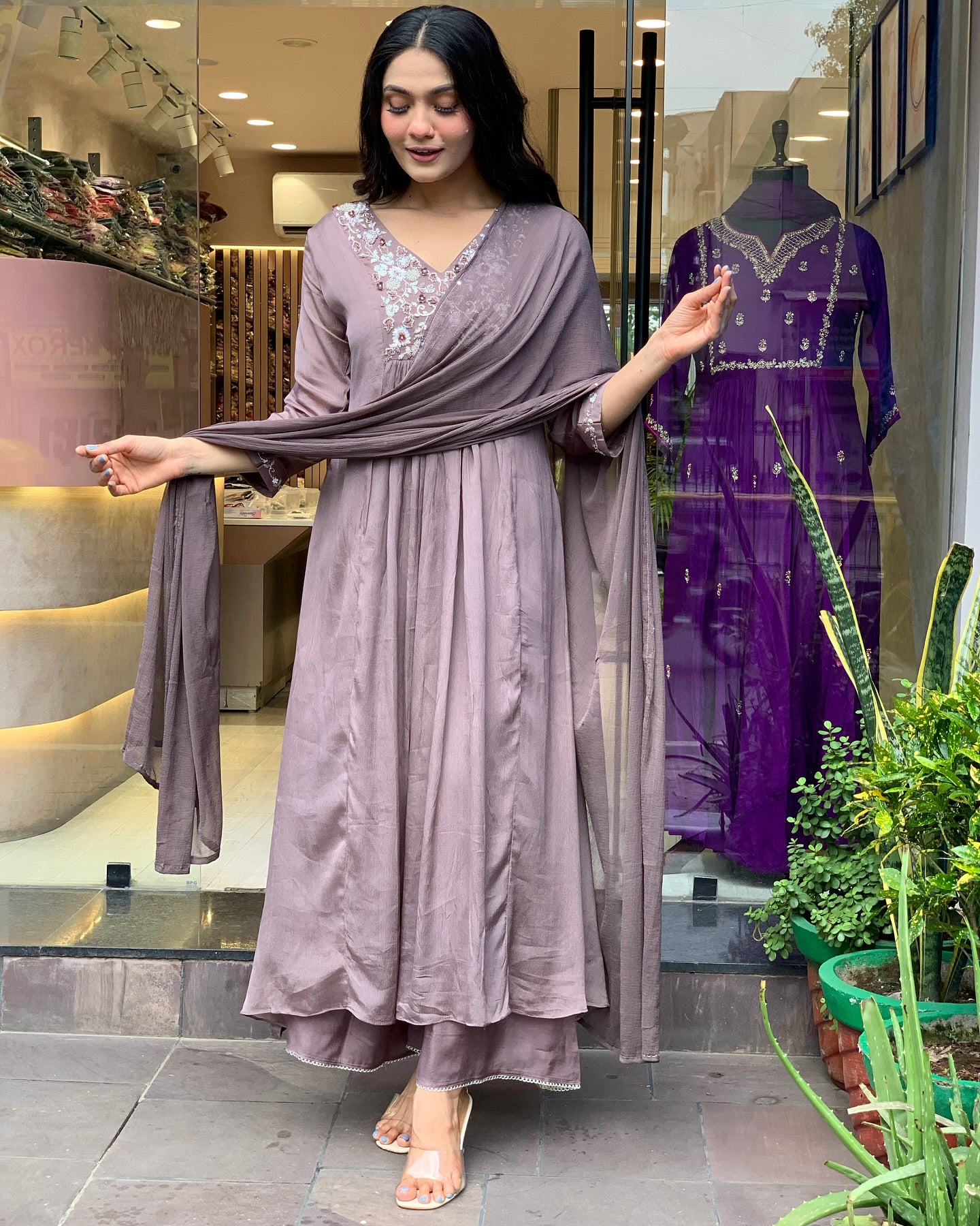 Keya - A light and breezy kurti perfect for summer days (Onion)