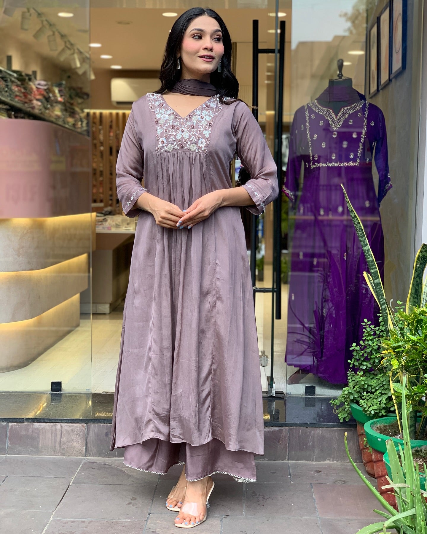 Keya - A light and breezy kurti perfect for summer days (Onion)