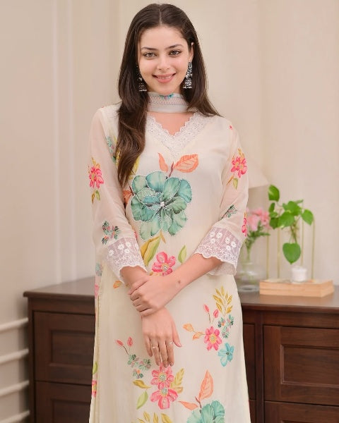 Komalika - A soft pastel kurti glowing with subtle charm