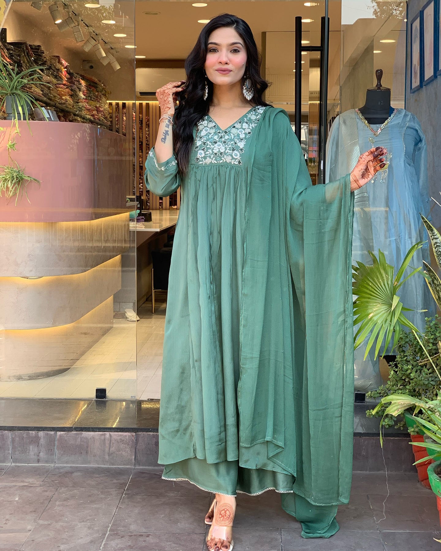 Keya - A light and breezy kurti perfect for summer days (Teal)