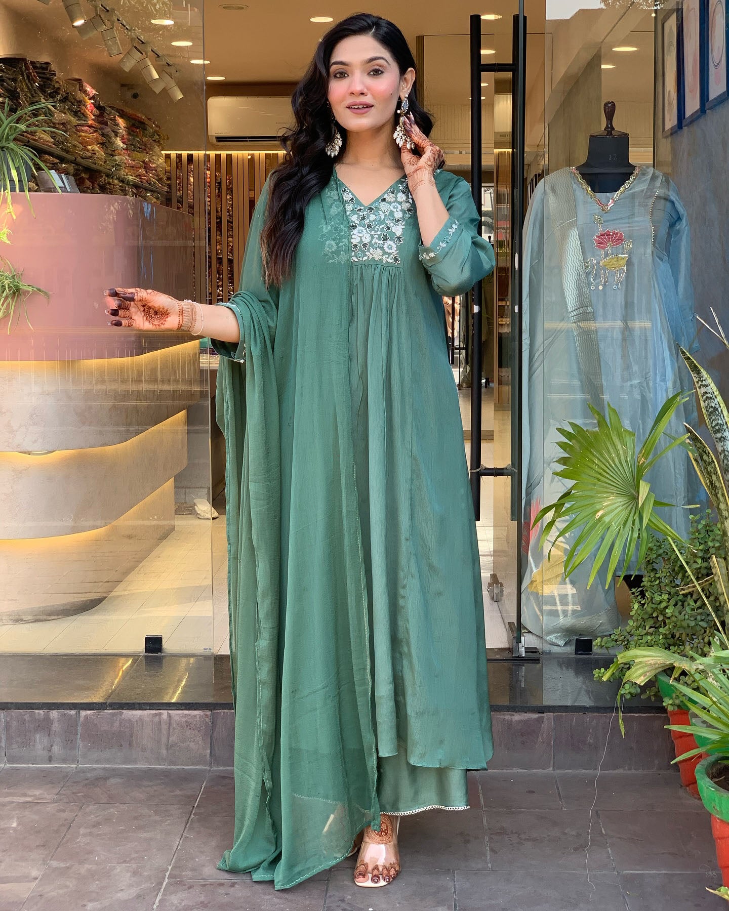 Keya - A light and breezy kurti perfect for summer days (Teal)