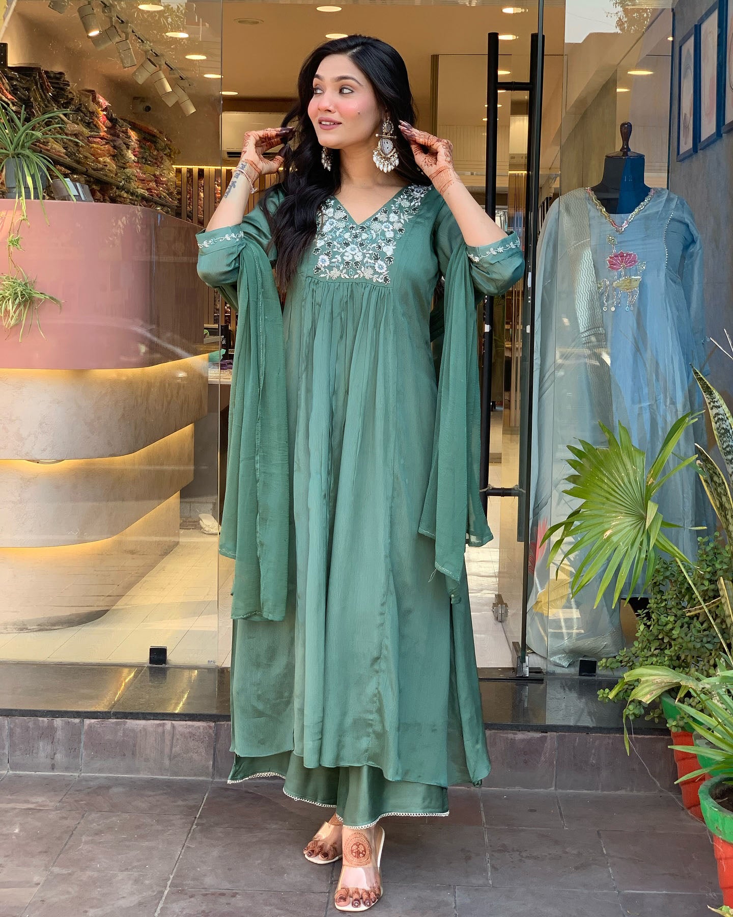 Keya - A light and breezy kurti perfect for summer days (Teal)
