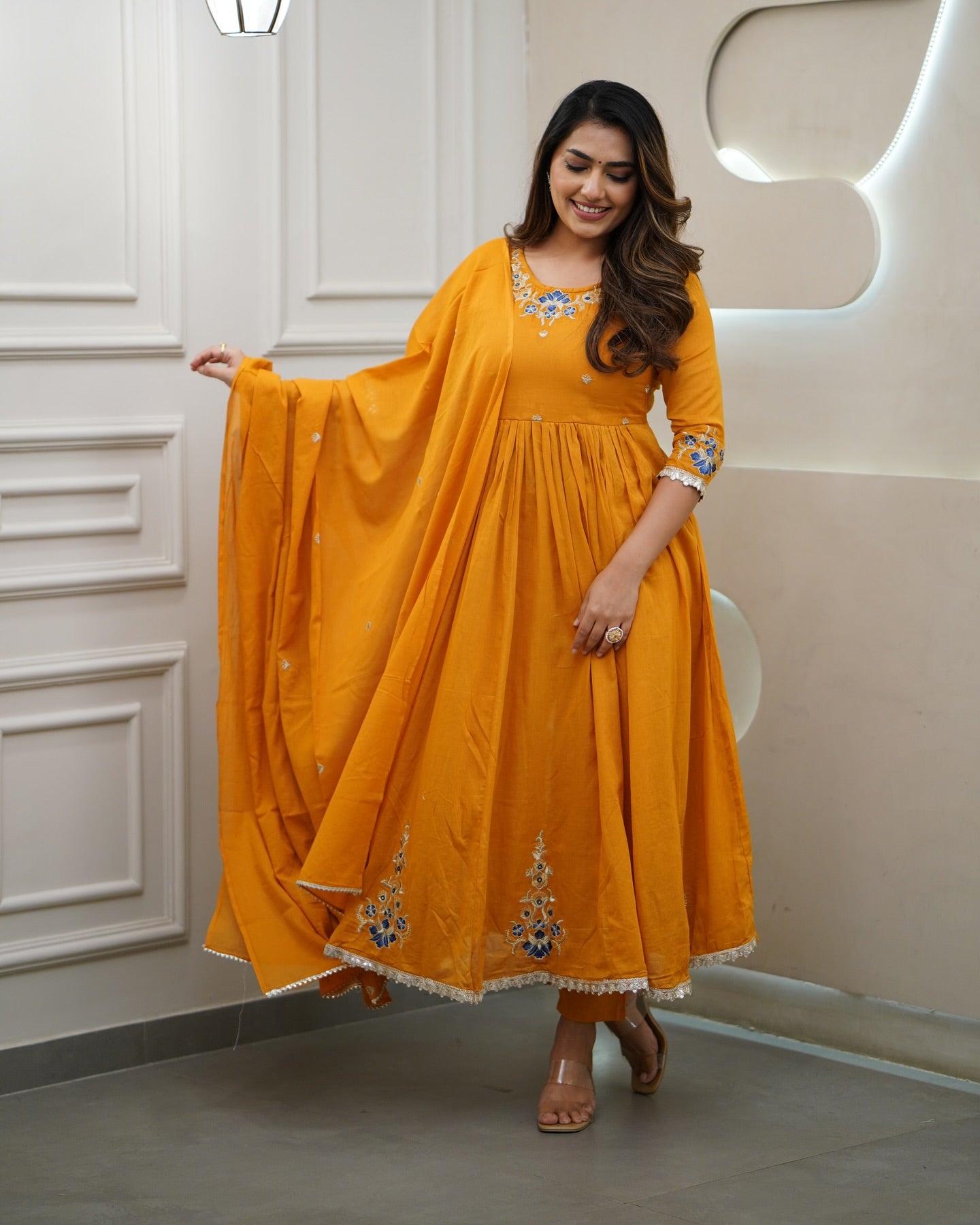 Harshita - A graceful piece celebrating eternal love (ORANGE)