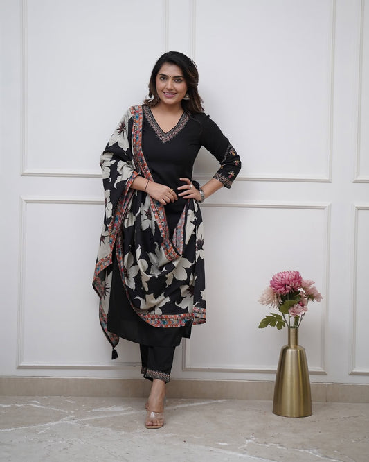 Mridula - A soft velvet-inspired kurti for evening wear