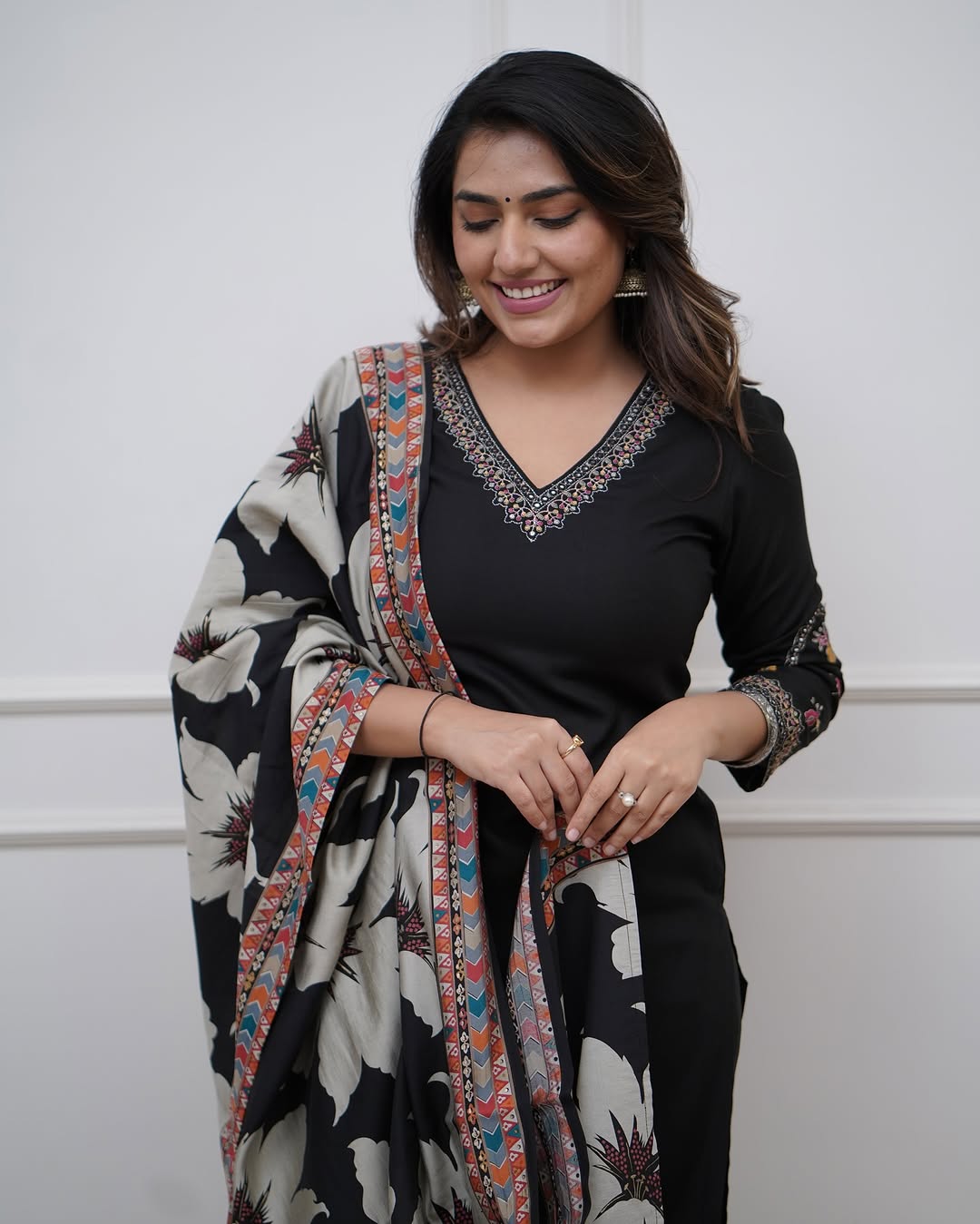 Mridula - A soft velvet-inspired kurti for evening wear
