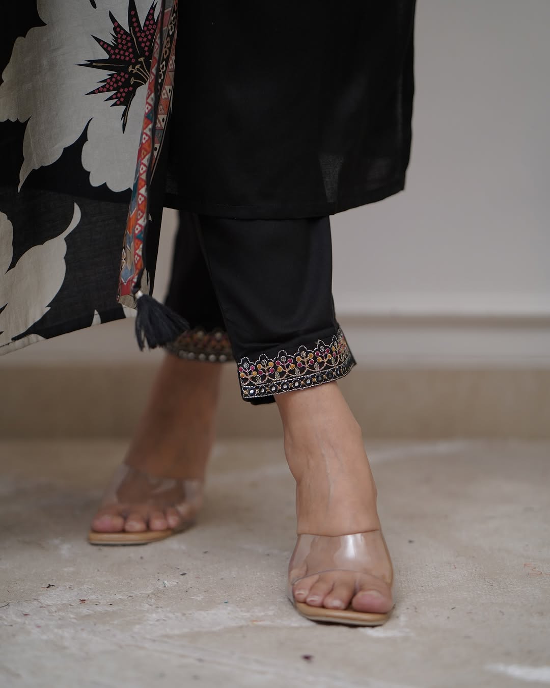 Mridula - A soft velvet-inspired kurti for evening wear