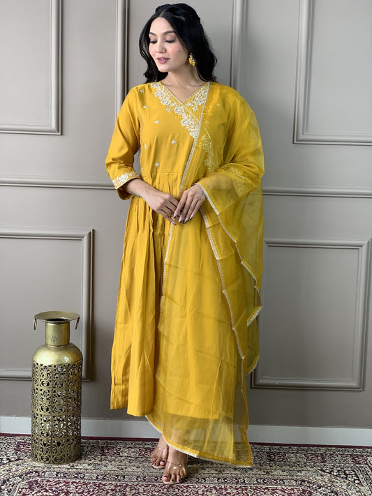 Sanviti - A modern kurti with global flair (Yellow)