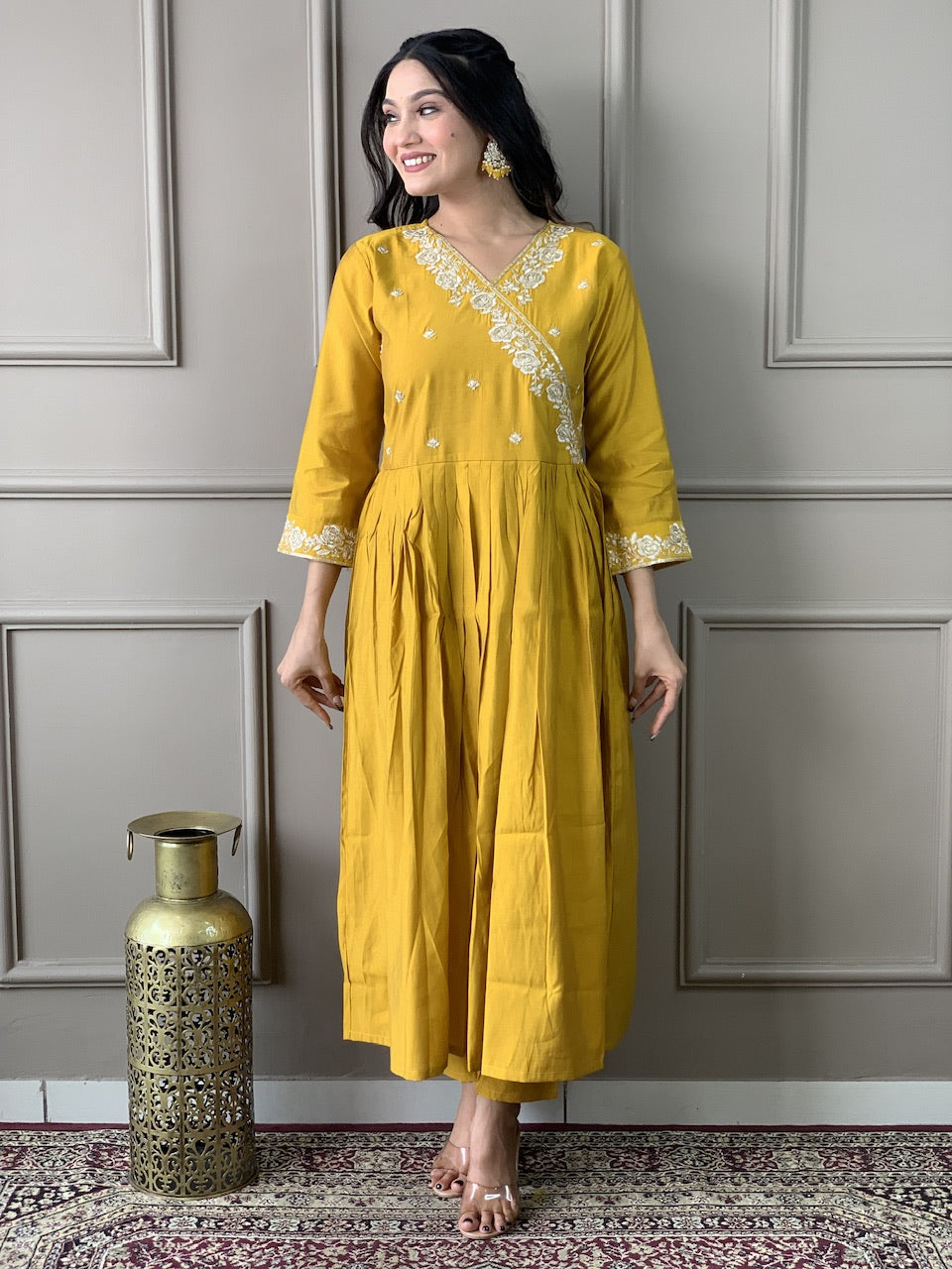 Sanviti - A modern kurti with global flair (Yellow)