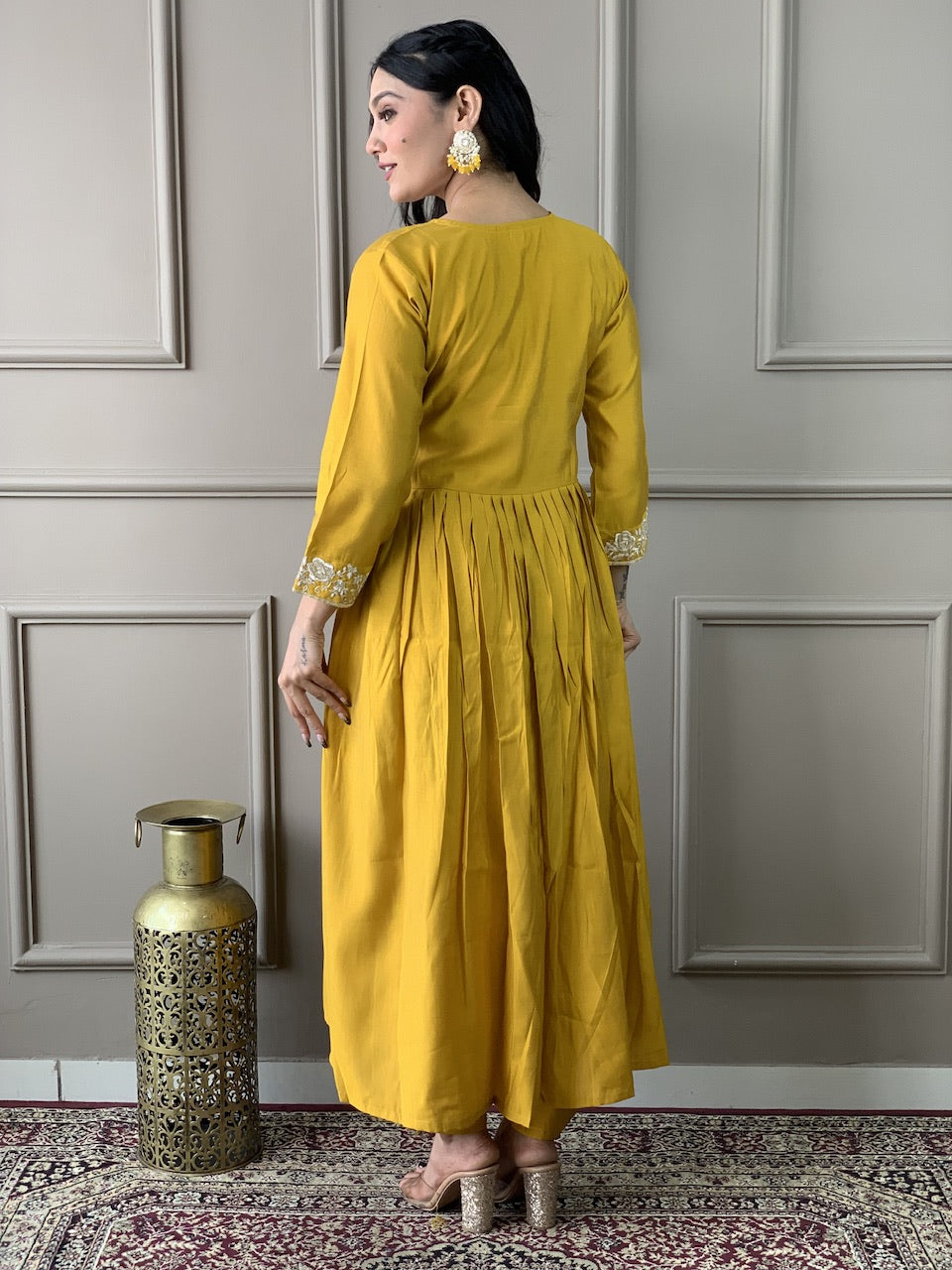 Sanviti - A modern kurti with global flair (Yellow)