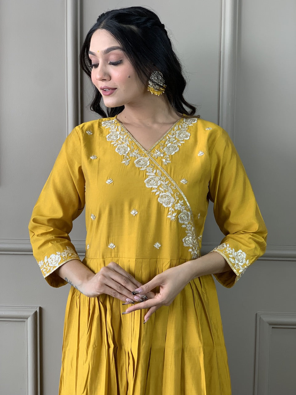 Sanviti - A modern kurti with global flair (Yellow)