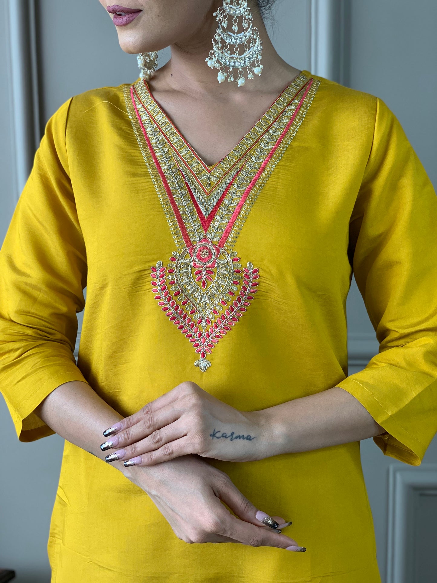 Bhavika - A charming kurti that glows with cultural heritage