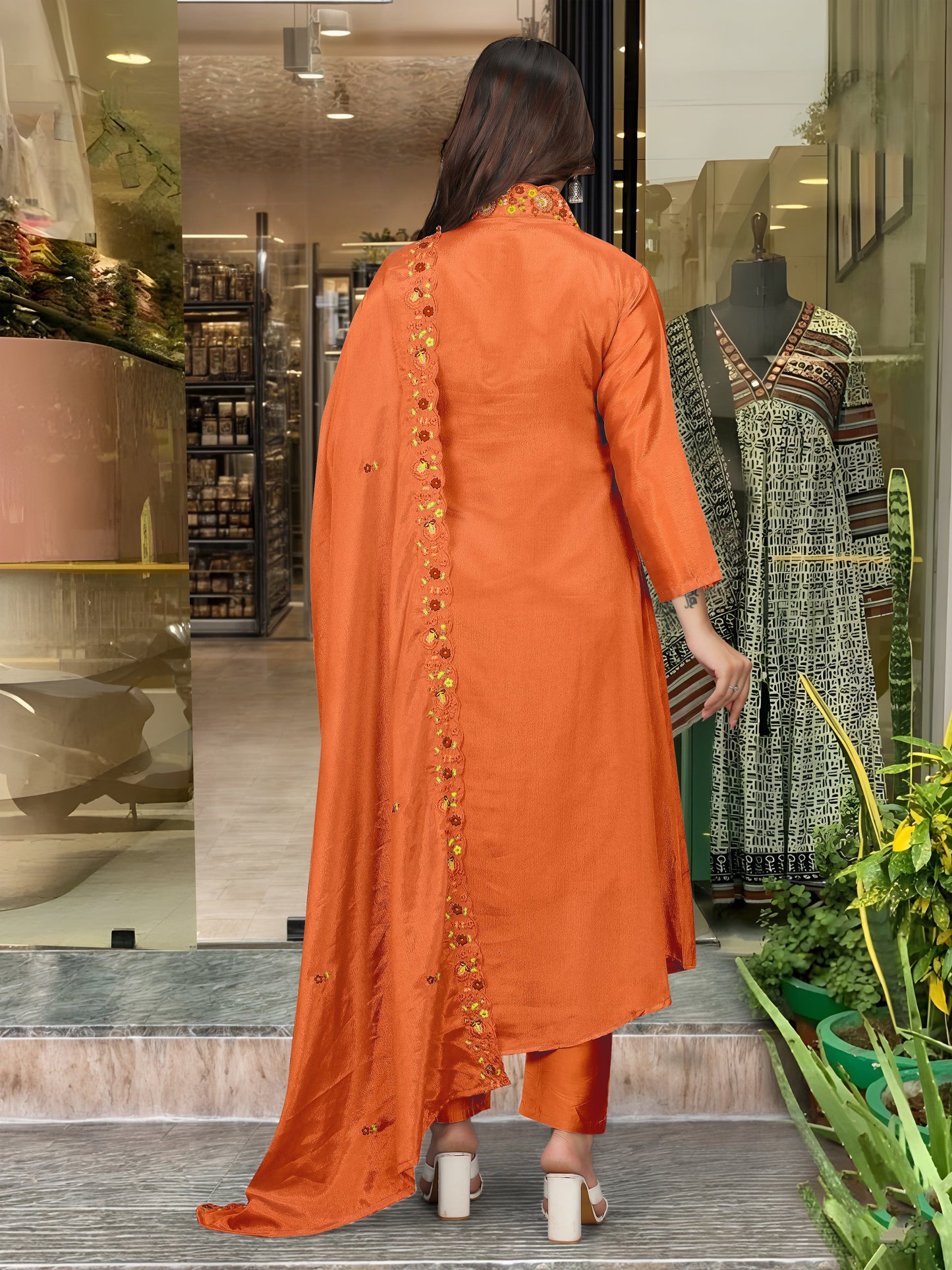 Prisha - A soft and subtle kurti for everyday elegance (Orange)