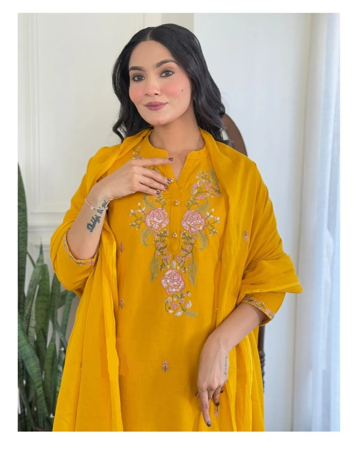 Ojalika - A kurti that embodies womanly strength (Mustard)