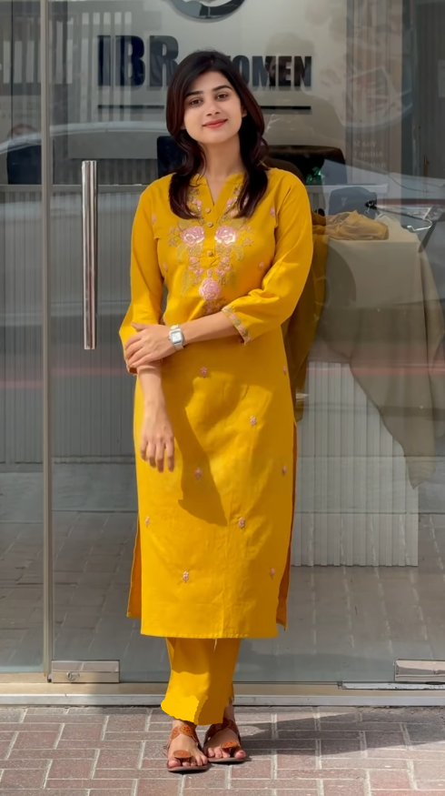 Ojalika - A kurti that embodies womanly strength (Mustard)