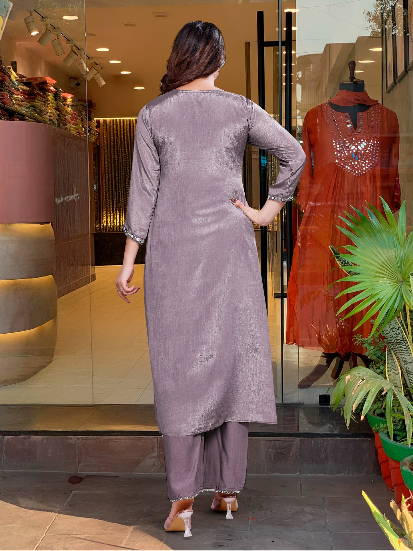Keya - A light and breezy kurti perfect for summer days (Onion)