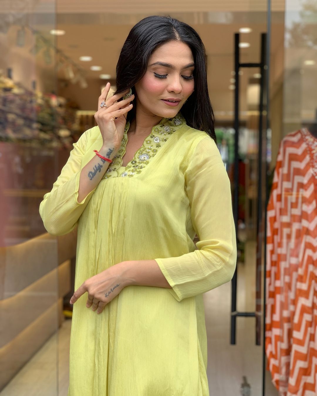Prisha - A soft and subtle kurti for everyday elegance (Yellow)
