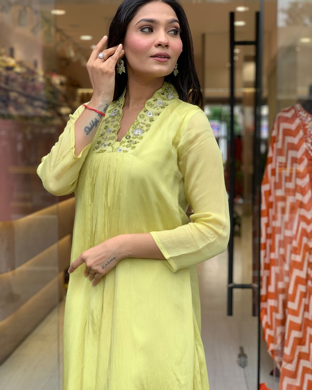 Prisha - A soft and subtle kurti for everyday elegance (Yellow)