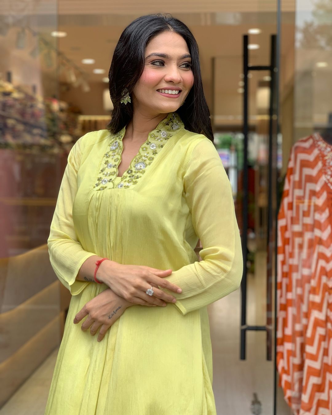 Prisha - A soft and subtle kurti for everyday elegance (Yellow)
