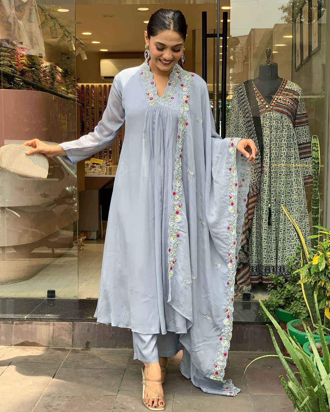 Prisha - A soft and subtle kurti for everyday elegance (Grey)