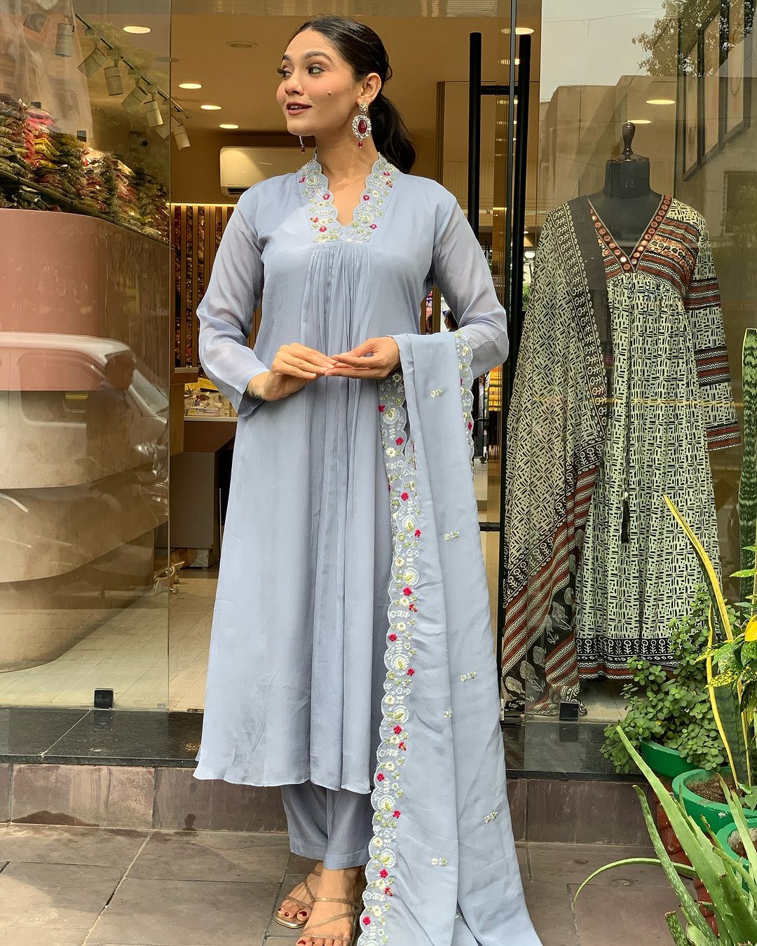 Prisha - A soft and subtle kurti for everyday elegance (Grey)
