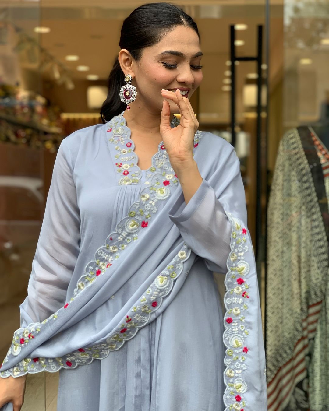 Prisha - A soft and subtle kurti for everyday elegance (Grey)