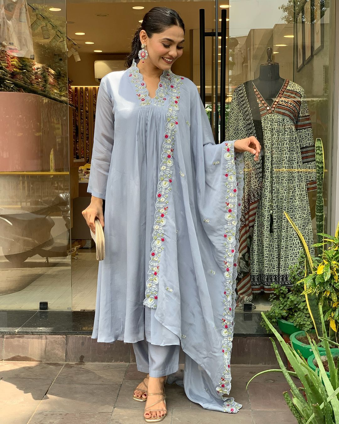 Prisha - A soft and subtle kurti for everyday elegance (Grey)