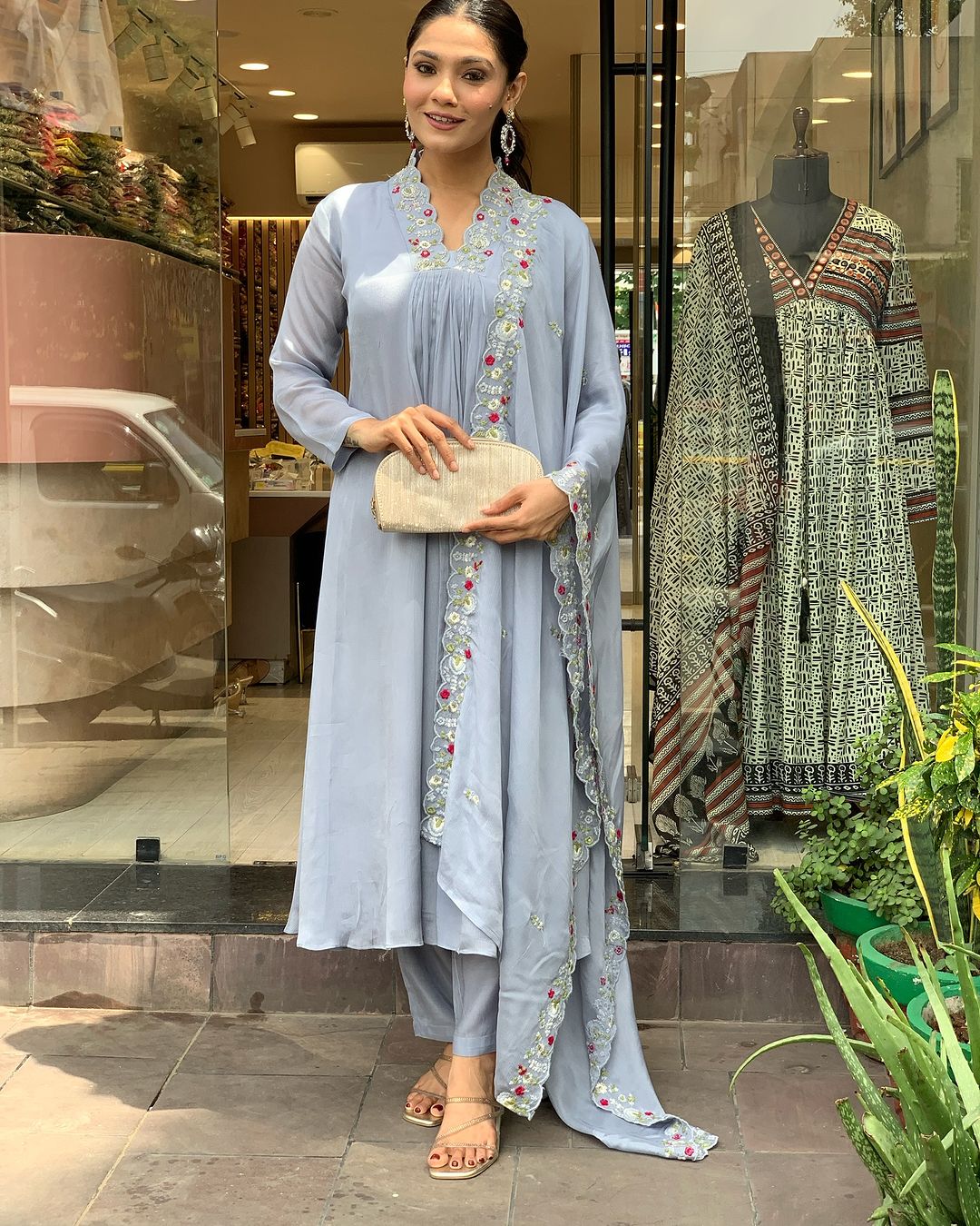 Prisha - A soft and subtle kurti for everyday elegance (Grey)