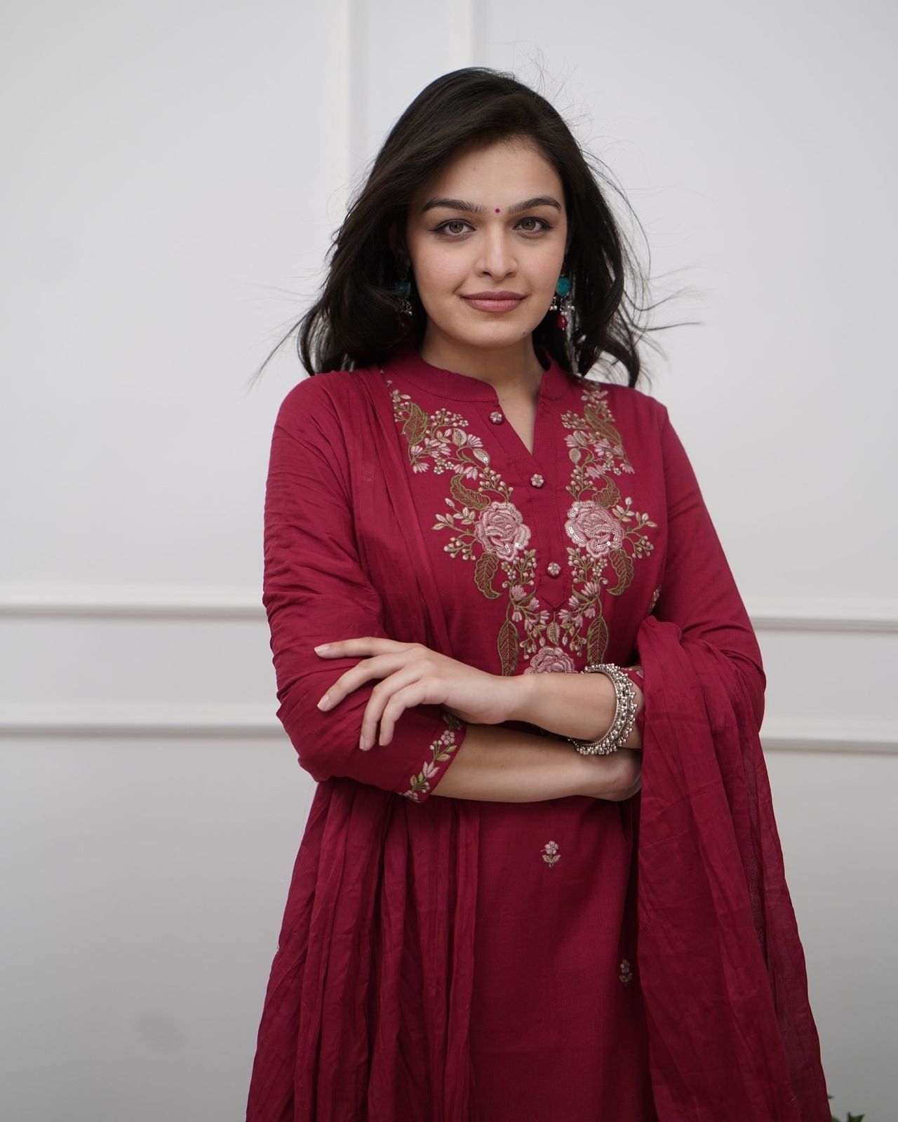 Ojalika - A kurti that embodies womanly strength (Maroon)